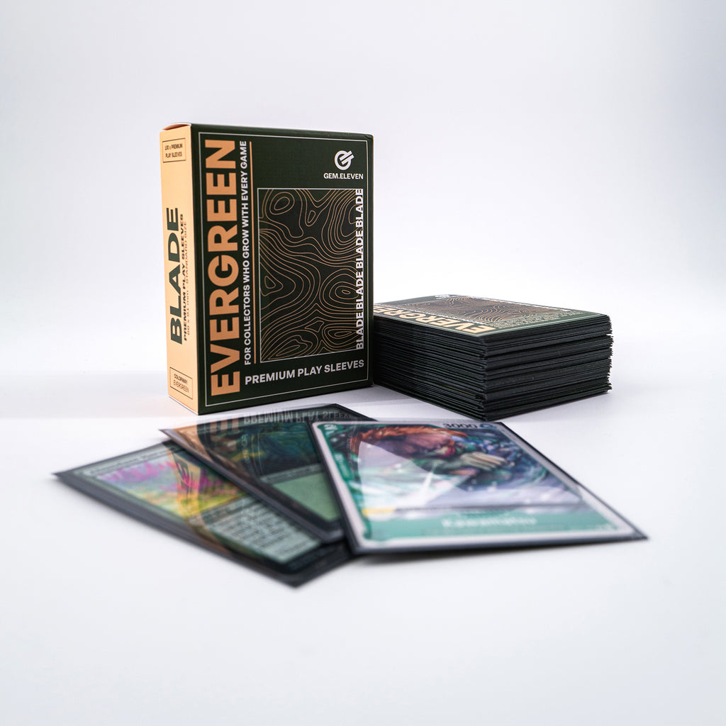 Gem.Eleven Premium TCG Play Sleeves – Blade Evergreen
