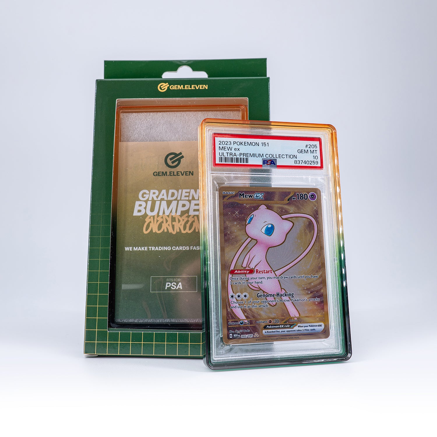 Gem.Eleven Gradient Bumper Evergreen – PSA & CGC Slab Schutz
