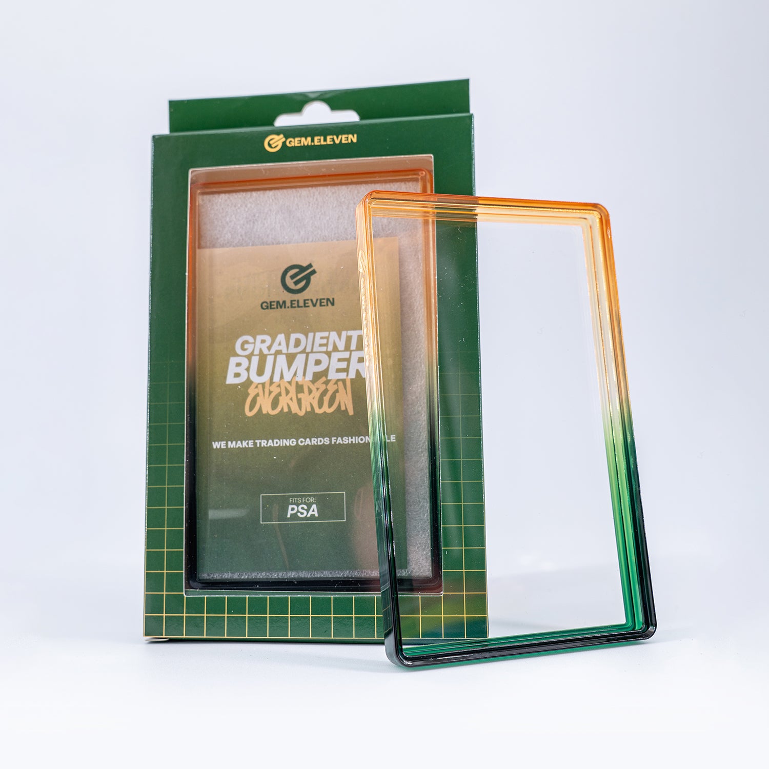 Gem.Eleven Gradient Bumper Evergreen – PSA & CGC Slab Schutz