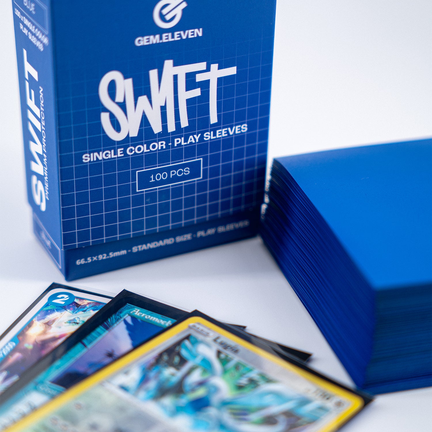 Gem.Eleven Swift Play Sleeves – 100 Standard TCG-Schutz