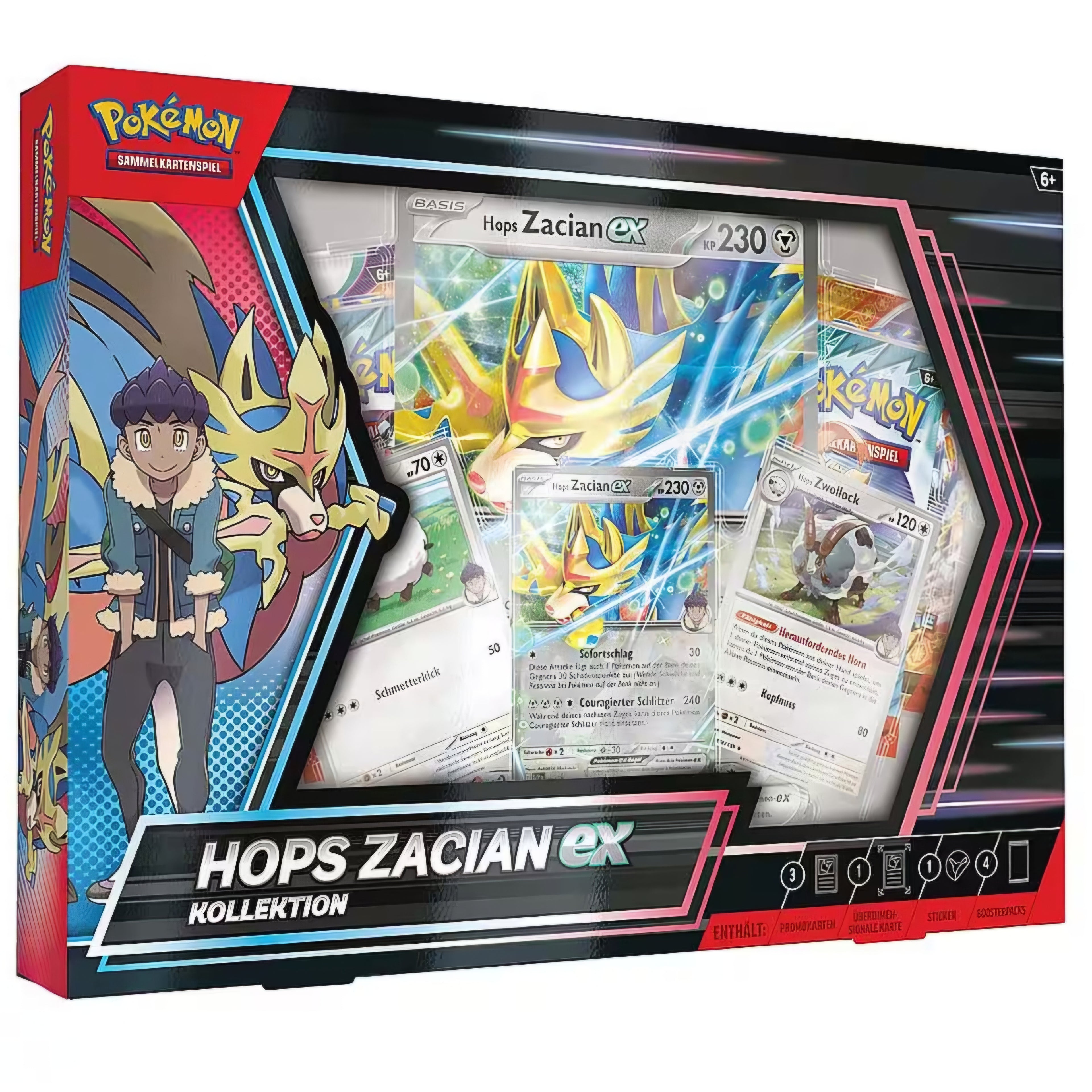 Pokémon Hops Zacian ex Kollektion - Sealed Premium Box TCG