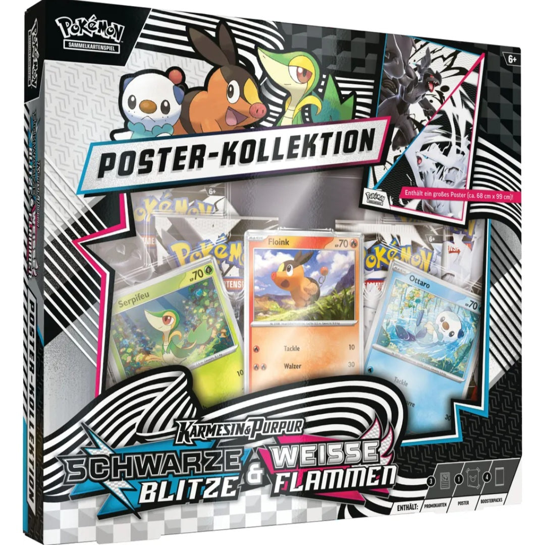 Pokémon Poster-Kollektion Schwarze Blitze & Weisse Flammen Sealed TCG