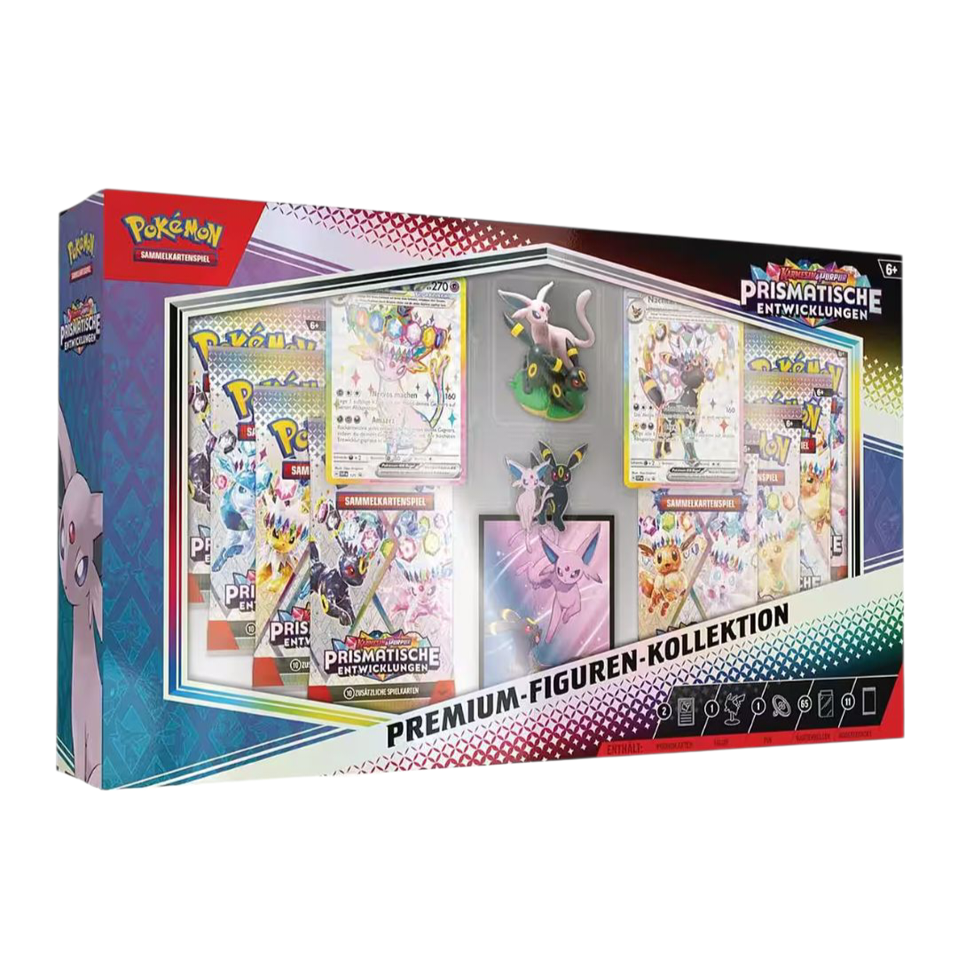 Pokémon Prismatische Entwicklung Premium Figuren-Kollektion Psiana und Nachtara - Original Sealed