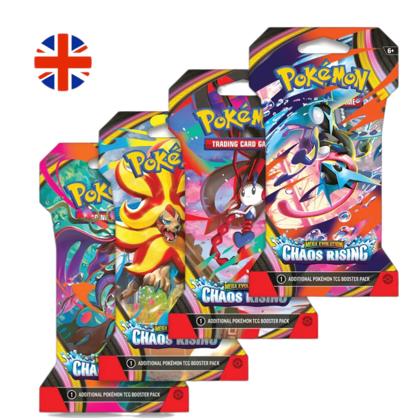 Sleeved Booster Mega Evolution - Chaos Rising (ENG) - Bundle 10 Stück
