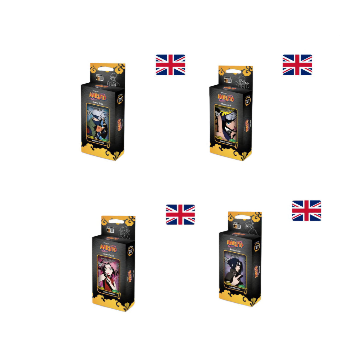 Naruto - Konoha Shido 2nd Edition Team Set 4 Stück (englisch)